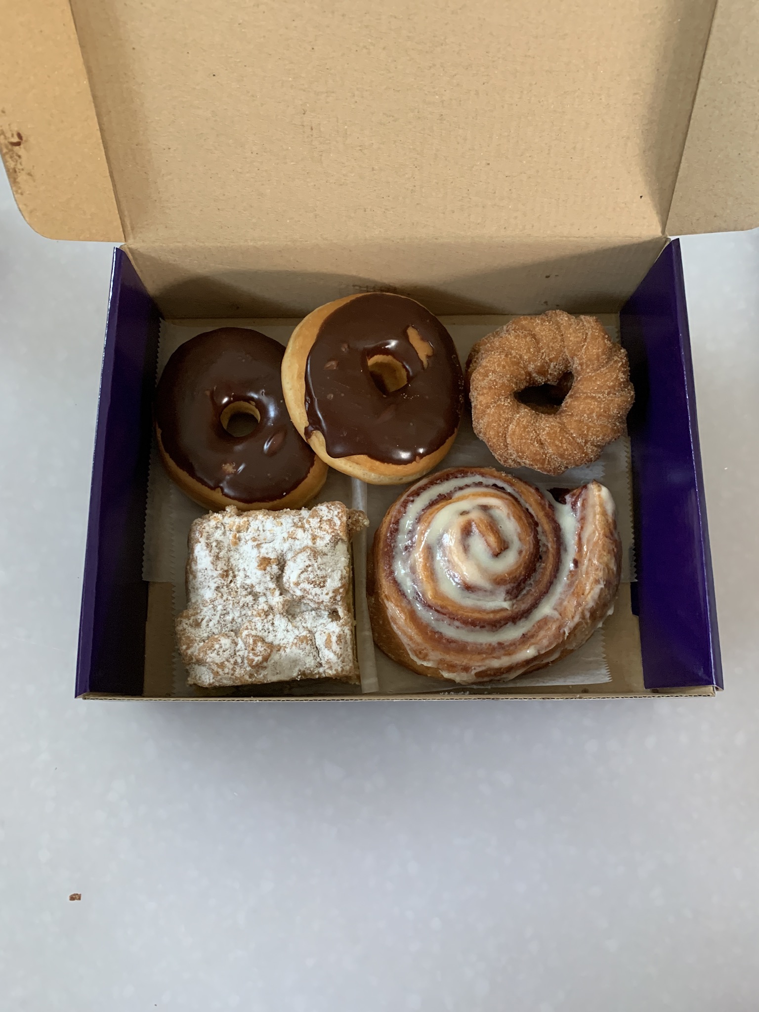 Breakfast pastry and donuts from Coastal Baking Co in Cape Charles VA