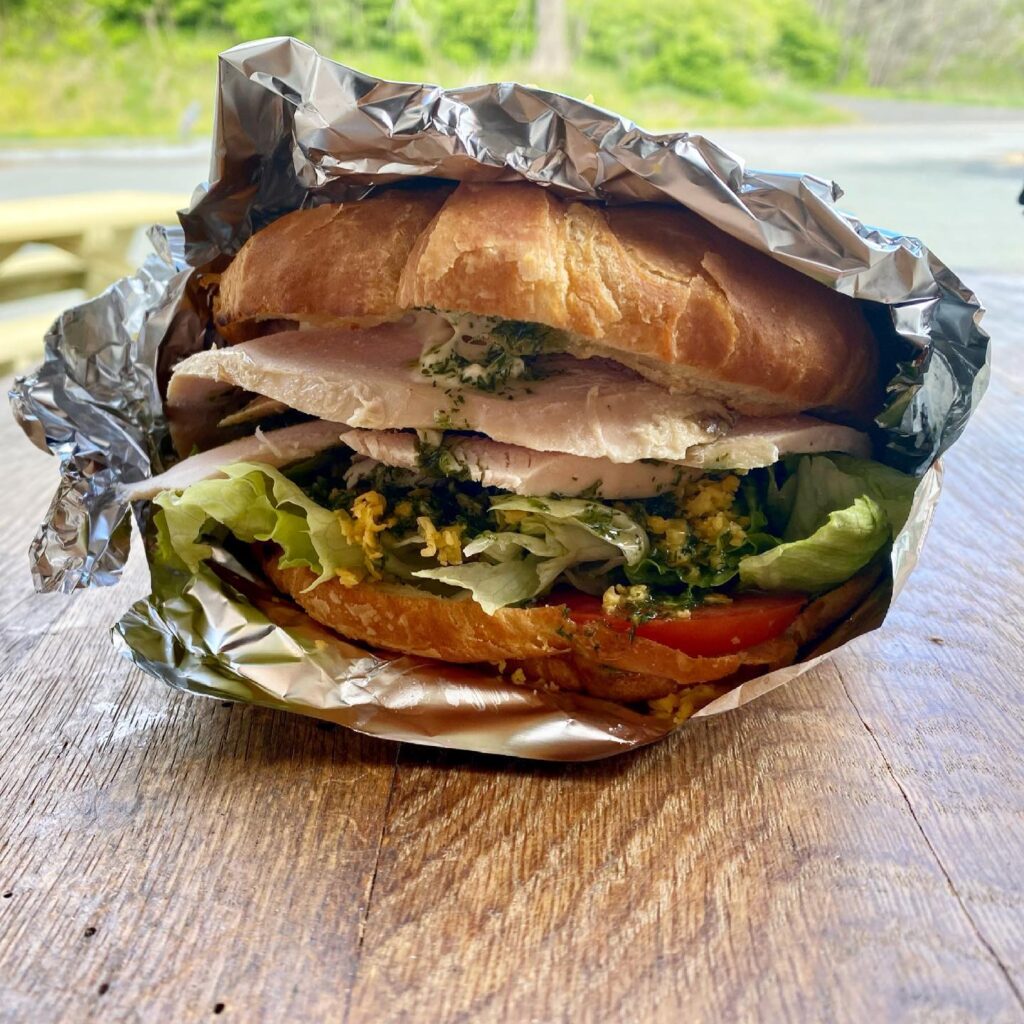 Sandwich at Blue Ridge Pig in Charlottesville VA