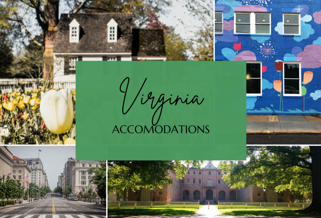 Best accommodations and hotels in Virginia